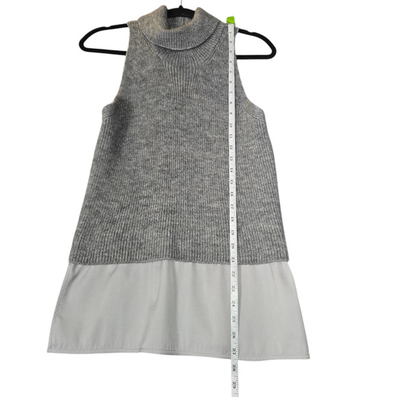 Kaufman Franco Womens Large Sweater Sleeveless Turtleneck Zipper Back Alpaca - Picture 7 of 13